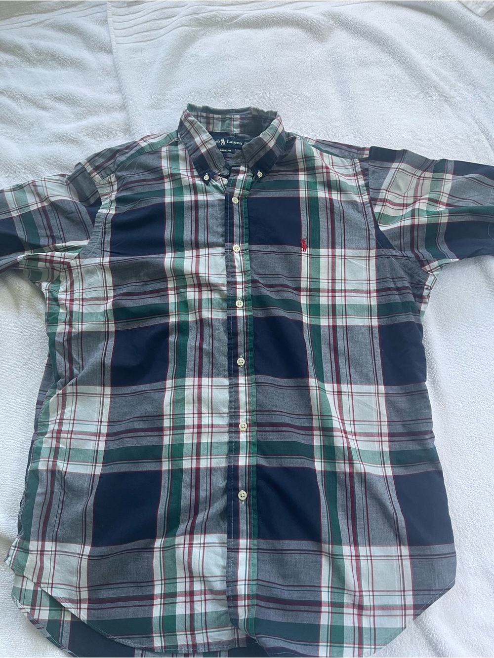 Ralph Lauren Plaid Short Sleeve Shirt Bundle-size Large - Picture 9 of 11